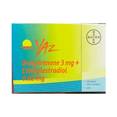 Yaz dropirenone 3 mg